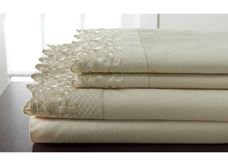 Lark Manor Abere Lace Sheet Set Reviews Wayfair